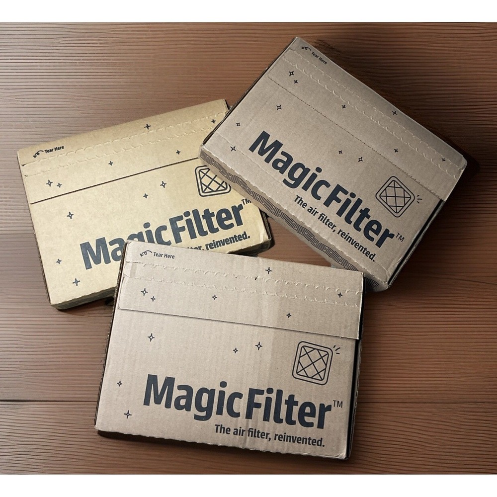 Magic Air Filter 18x24x1 Snap Fold MERV 8 HVAC AC Furnace Air Filters‎ Lot of 3